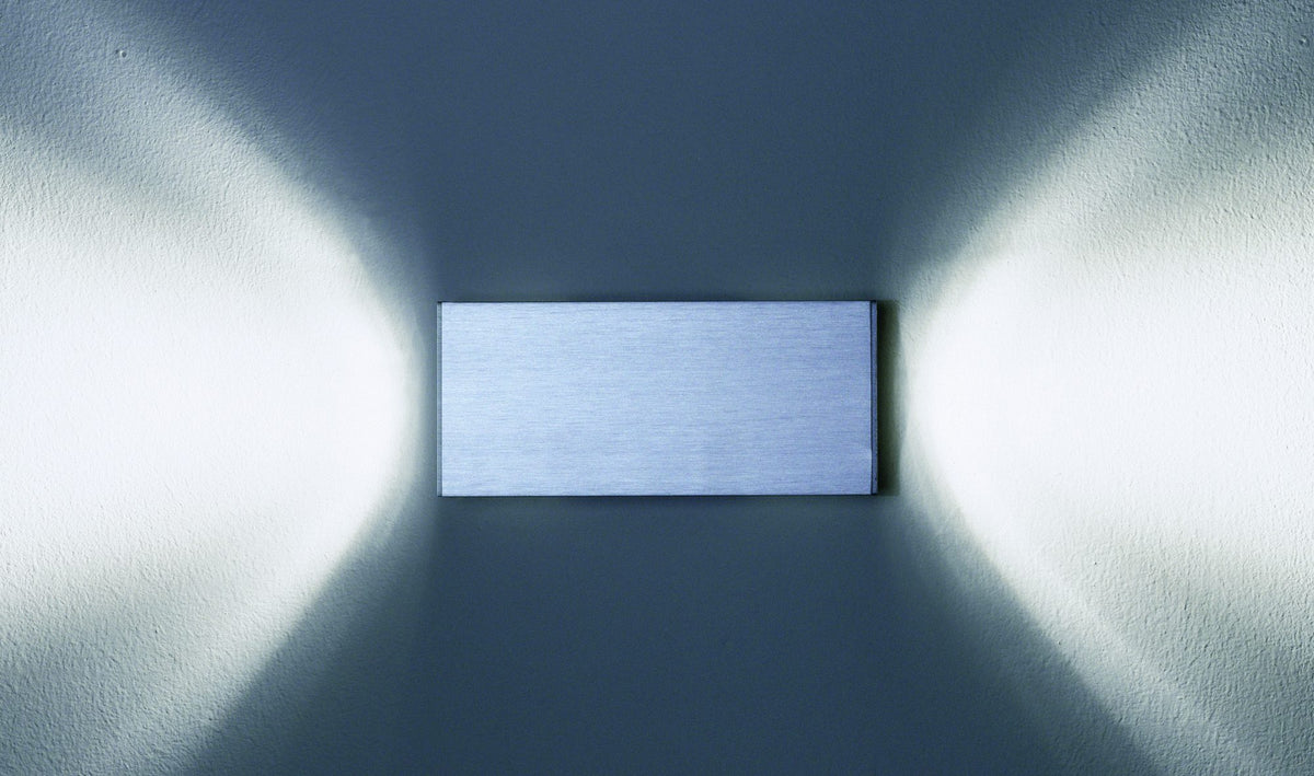 Aplique técnico de 2 luces GU10 – Milan Dau 80 – perfil de aluminio extruido de 80 mm, 3 acabados