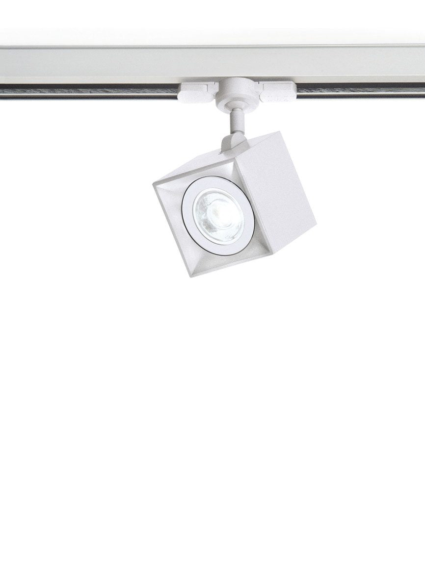 Foco de carril técnico de 3 puntos GU10 – Milan Dau 80 – perfil de aluminio extruido de 80 mm, 3 acabados
