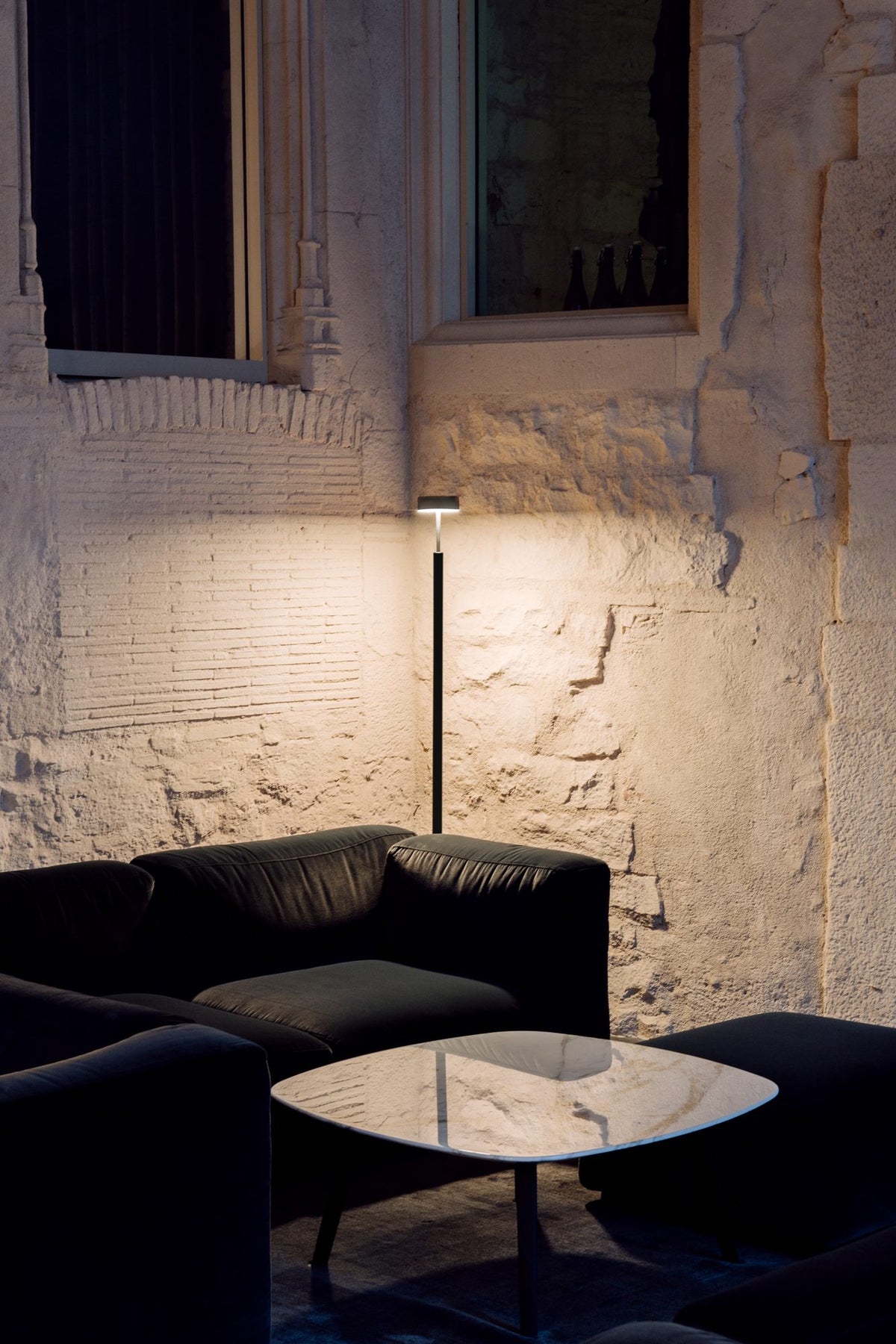 Lámpara de pie de salón 130 cm – Milan Peak – diseño de cilindros superpuestos en metal, 3 acabados