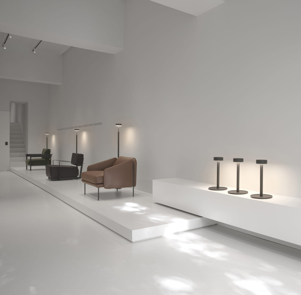 Lámpara de sobremesa – Milan Peak Lane – diseño LED en acero, acabado negro texturado