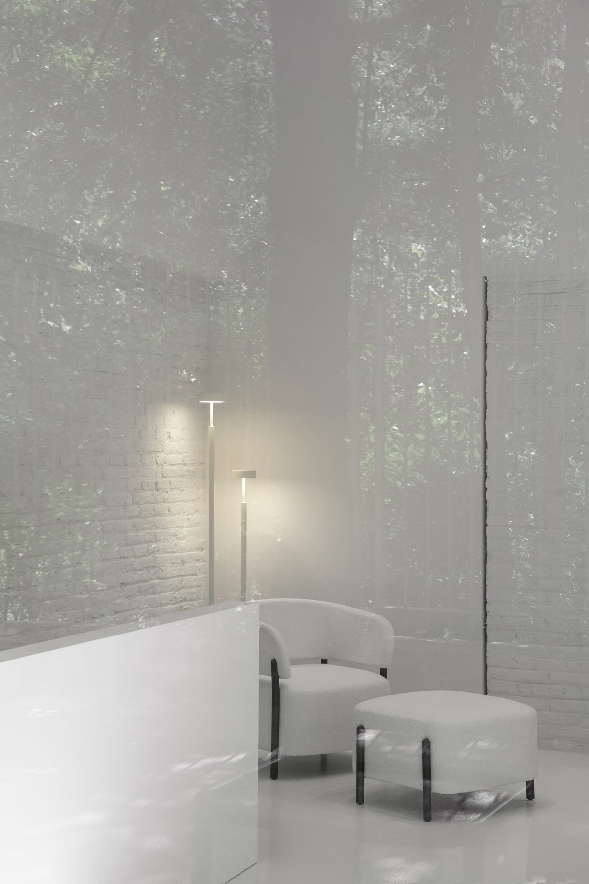 Lámpara de pie de salón 130 cm – Milan Peak – diseño de cilindros superpuestos en metal, 3 acabados