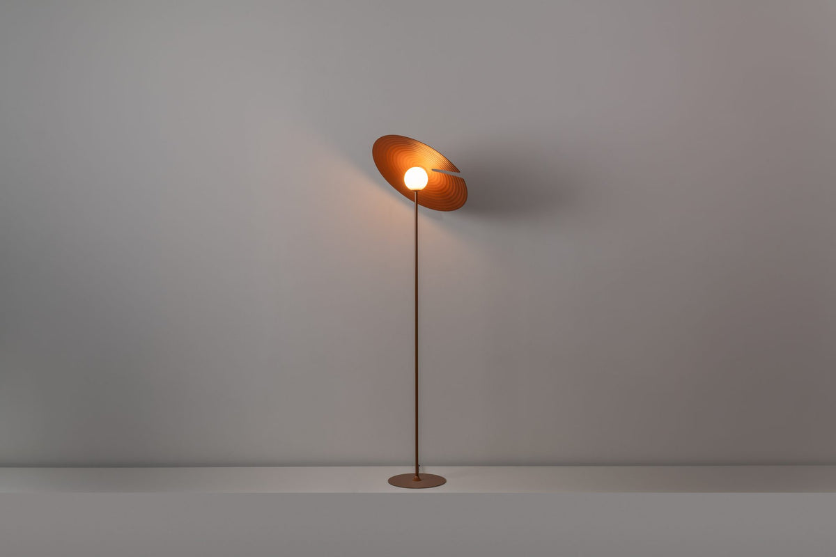 Lámpara de pie 130 cm – Milan Symphony – pantalla de cristal giratoria con cierre magnético, 3 acabados