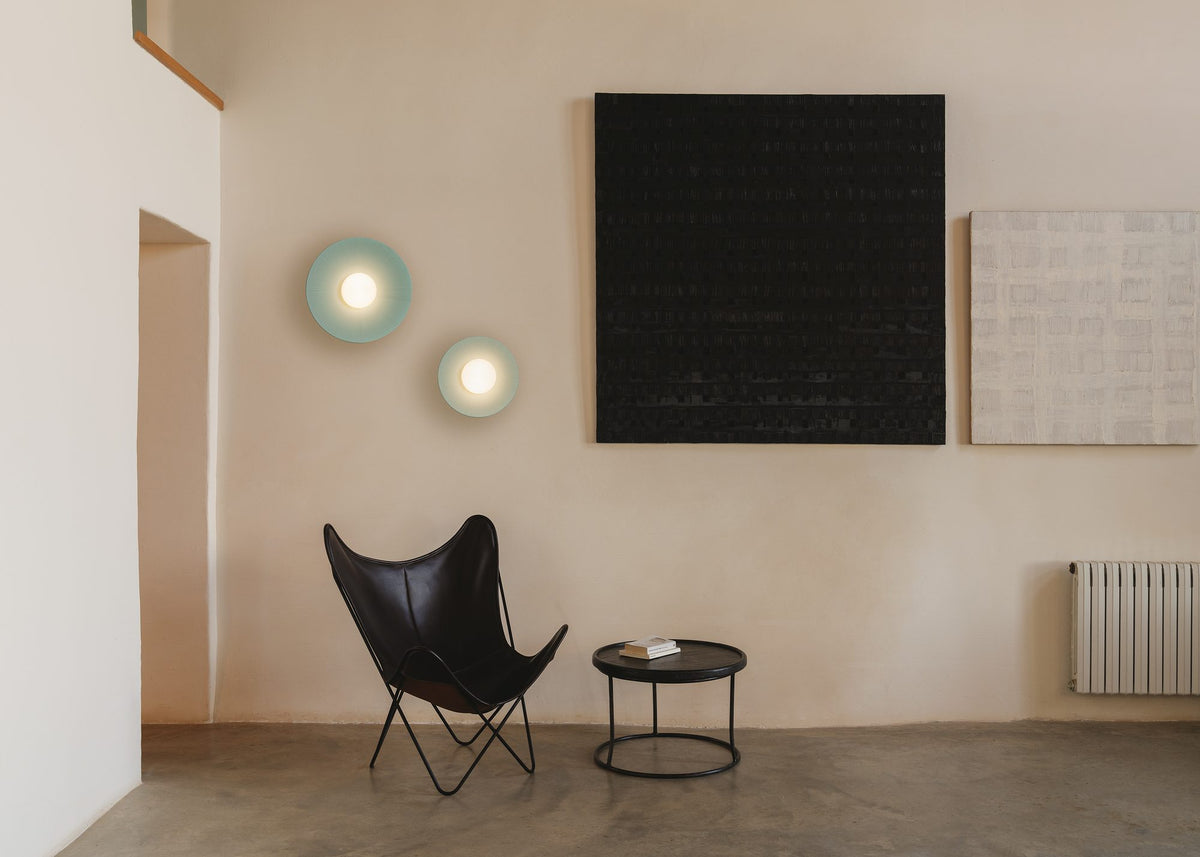Aplique de pared – Milan Artic Circle – cuerpo de acero estampado, acabado blanco